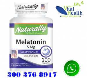 Melatonina Sublingual 5 mg 100 Tabletas Promueve el Sueño