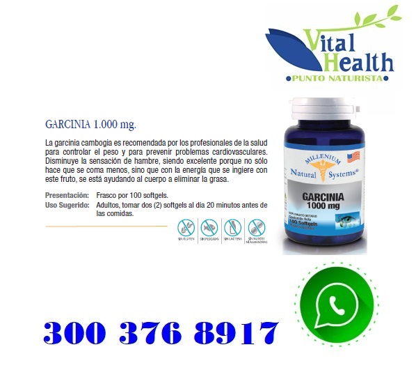 Garcinia 1.000 mg X 100 Capsulas Blandas