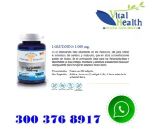 L-Glutamina 1.000 mg X 60 Cap Blandas